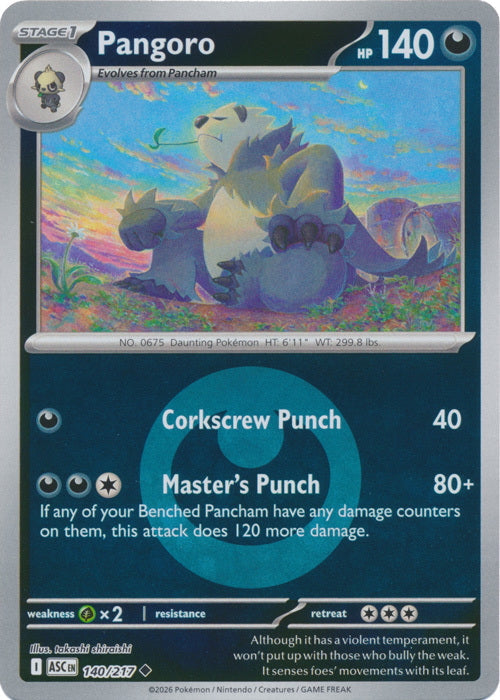 Ascended Heroes Pangoro #140/217 Reverse Holo